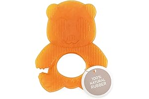 Natural Rubber Panda Baby Teether: Gentle Comfort for Sore and Itchy Gums