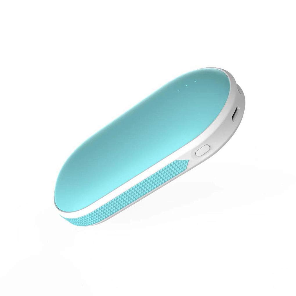 Scaldamani USB, Powerbank Ricaricabile di Grande capacità e riscaldatore su Entrambi i Lati, Scaldamani Portatile Caricabatteria di Backup Esterno Batteria per Campeggio, Powerbank per escur