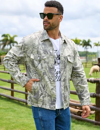 Camo Jackets for Men Trucker Unlined Camouflage Coats Hunting Clothes3