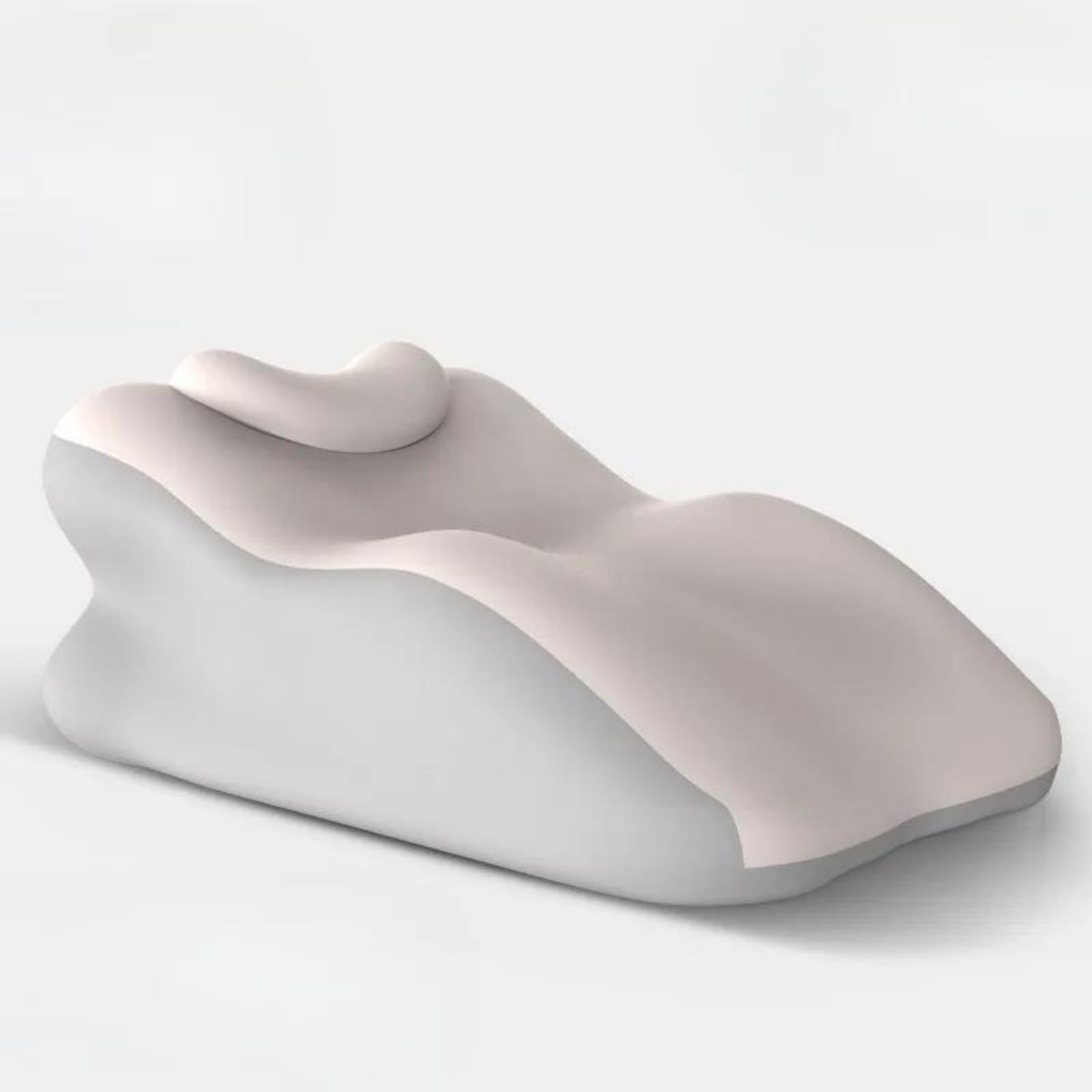 BFJNFPBEU Adjustable Detachable Headrest Prone Sleeping Pillow,Ergonomic Memory Foam Stomach Sleeper Pillow,Back Support Wedge Pillow,Pink