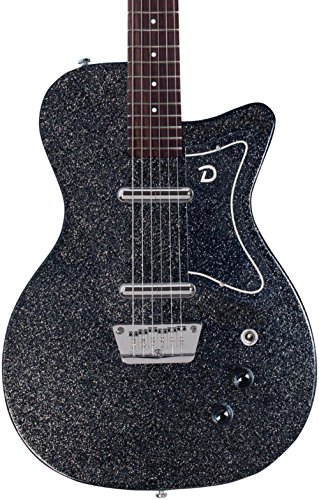 Danelectro Baritone Electric Guitar - Black Metalflake