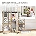 PawHut Catio Outdoor Cat Enclosure, Wooden Cat House with Window Access, 5 Platforms and 2 Resting Box, Waterproof Roof, Kitty Cage for Multiple Kittens, 59