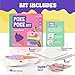 jackinthebox Poke Poke Art for Kids - Candyland Theme, Mess-Free Fabric Art and Craft, Flower Pressing Kits, Gift for Kids, Girl Gifts, DIY Activity Boy Gift, Toys for Girls and Boys Ages 4 5 6 7 8