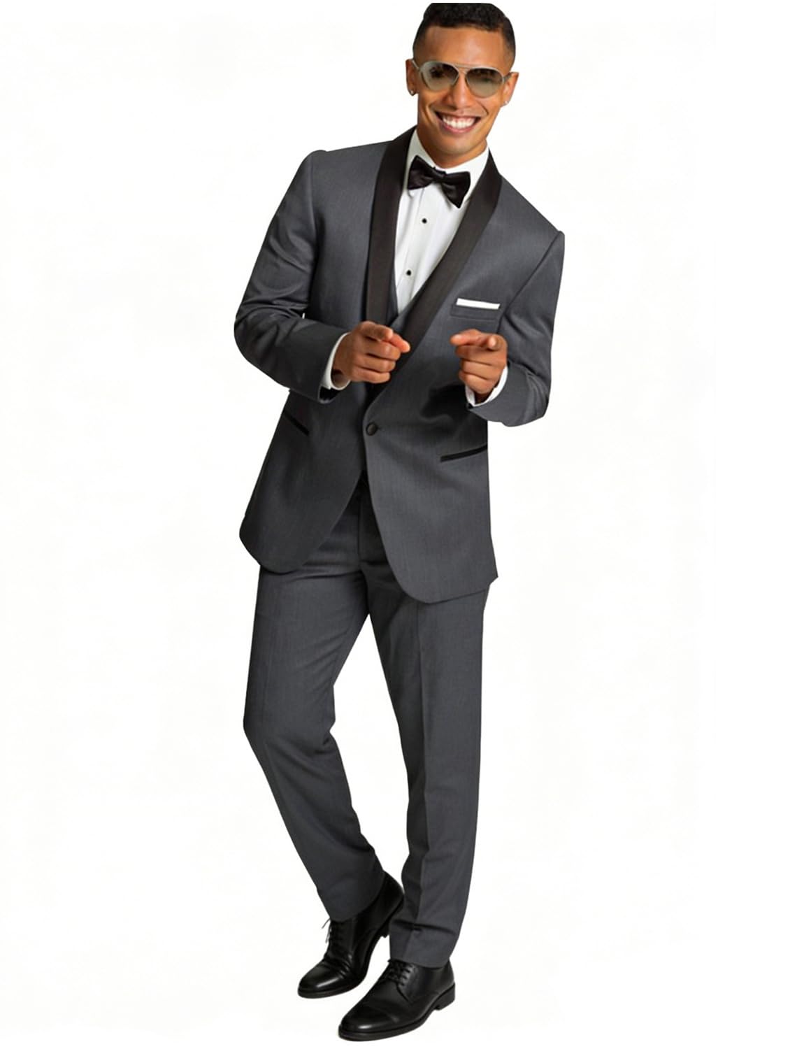 Costume châle revers haut de gamme style smoking 3 pièces de créateur