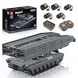 Mould King 20002 Die Anzahl der Teile der technischen Serie Tankbrückenwagen 2388 PCS Produktgröße ist fertiges Produkt 64 × 22,2 × 24 cm Konfiguriert mit Lithiumbatterie und Fernbedienung, 2 XL-Motoren, 3 großen L-Motoren. Kompatibel mit Teilen jeder Marke. Erstellen Sie eine Militärserie mit großen Szenen