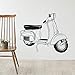 Produktbild Vespa Wandtattoo Schlafzimmer Kunst Roller Retro Vespa Aufkleber Wohnzimmer Lounge Mod Motorrad Wandaufkleber Home Interior Decor 68x56 cm