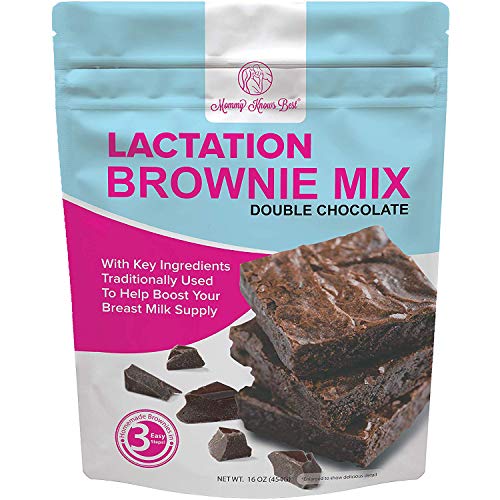 Lactation Brownie Mix Breastfeeding Supplement - Double Chocolate Breast Milk Support Snack Alternative