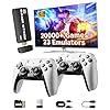 Retro Gaming Console, 20,000+ Retro Game Stick, 23 Emulators, 4K HD TV Game Stick, Built-in Classic Video Games, Plug & Play Game Console for TV with 2 Wireless Controllers