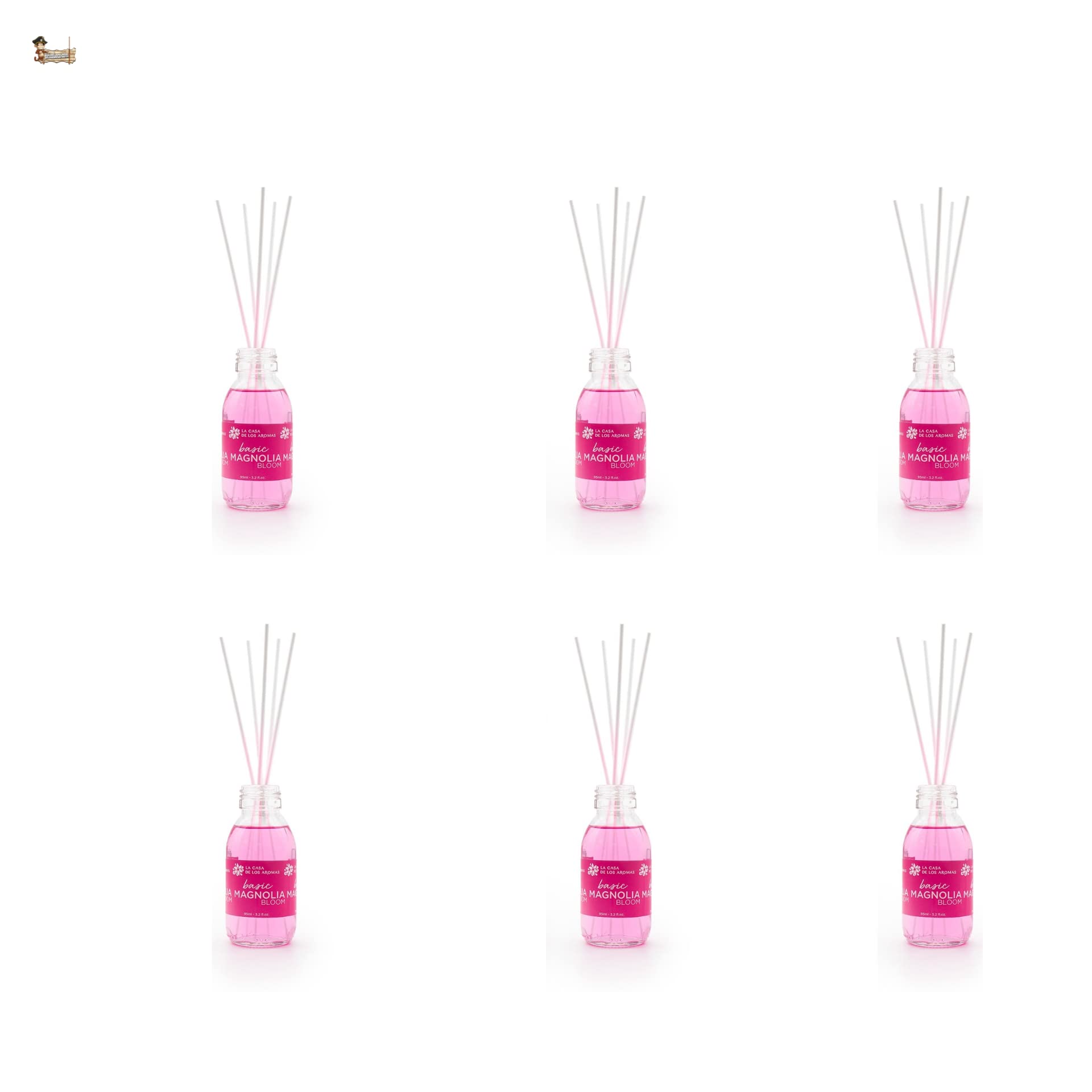 BricoLoco.com. Profumatore Basic Magnolia Bloom 95 ml più comodo e sicuro delle candele. Deodorante per casa, casa, camera. Mikado (6)