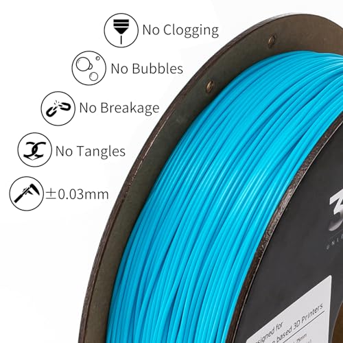 Image of INLAND Micro Center PLA+ 3D Printing Filament 1.75mm - PLA Pro Dimensional Accuracy + /- 0.03 mm - 1kg Cardboard Spool (2.2 lbs) (1 Pack Light Blue, 1.75mm)