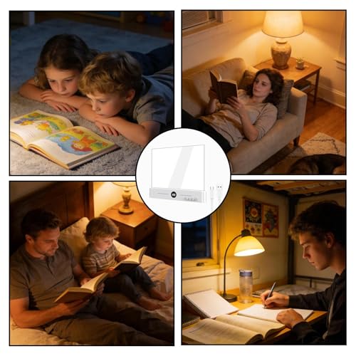 Lámpara de lectura plana con protección ocular para evitar la fatiga visual 5