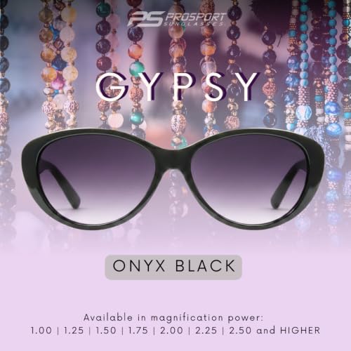 Image of proSPORT | Cat Eye Womens Full Lens Tinted Reading Sunglasses Oversize NOT BIFOCAL