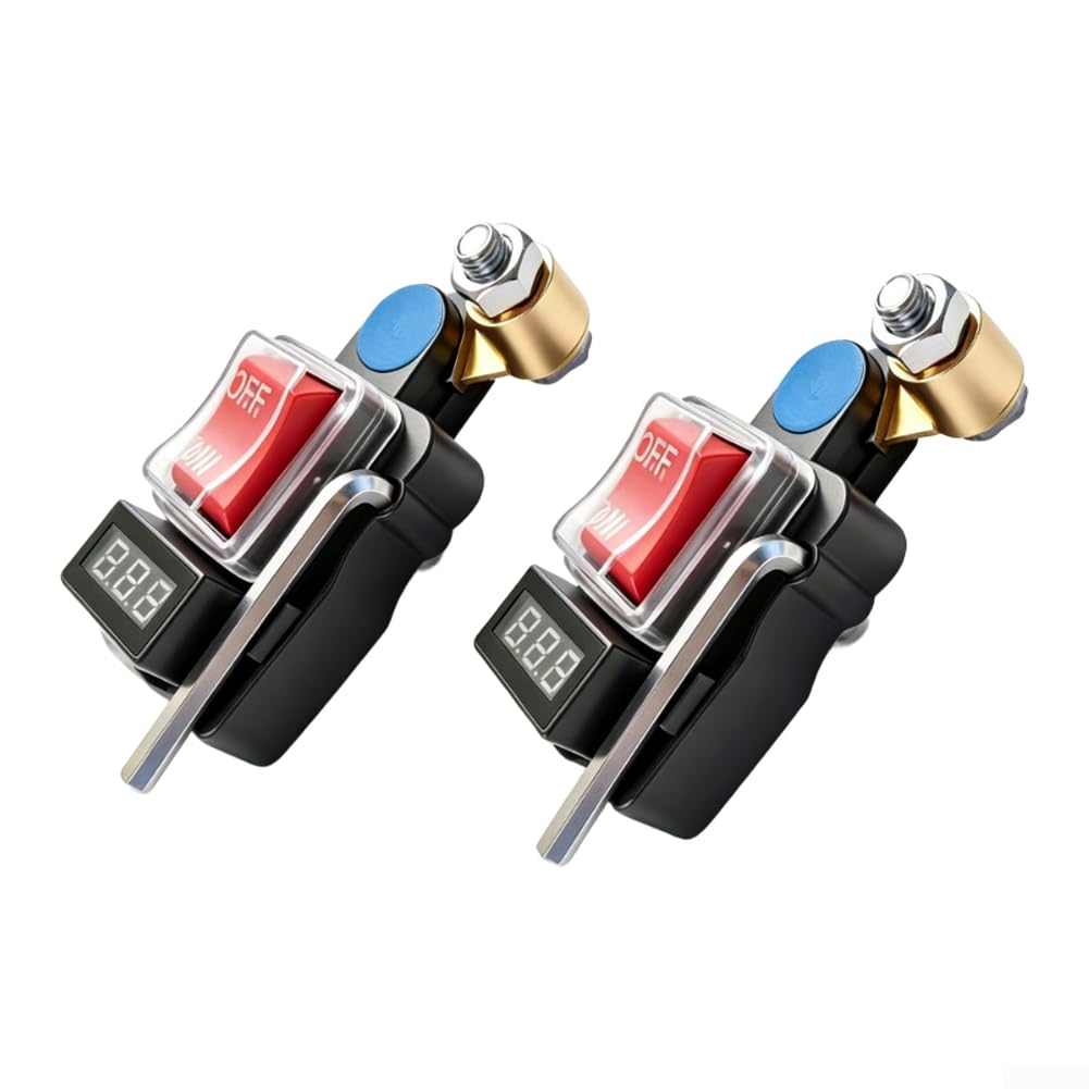 Interruptor Desconexión para batería 12/24V Monitor Voltaje Real