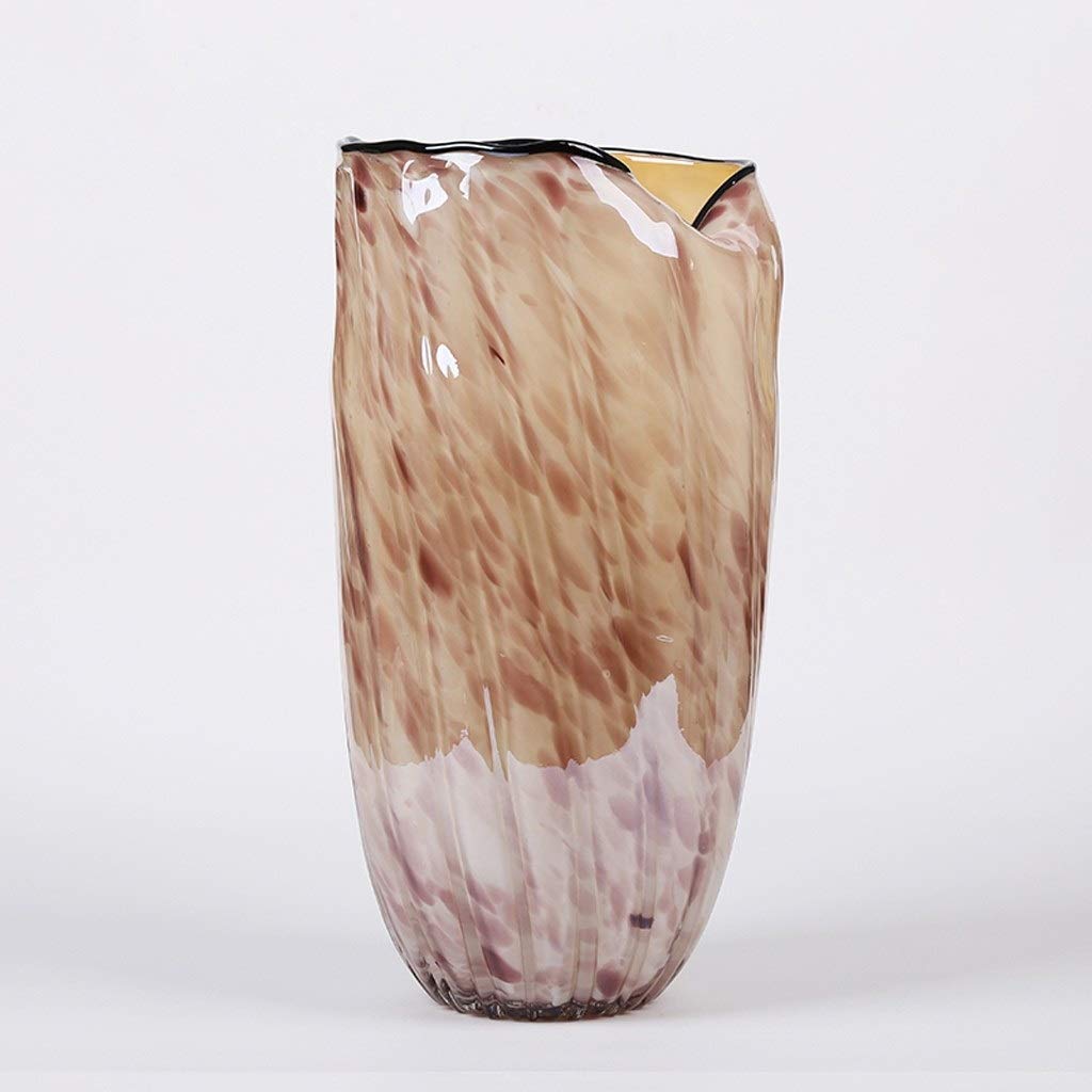 asdchZen Antique Vase Hand-Blown Shells Flower Home Living Room Creative Dried Flower Plug Home Decoration,C,A