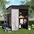 COMHOMA 5x3FT Shed Outdoor Storage Shed Metal,Lockable Door Tool Sheds with Sloping Roof,Steel Garden Shed with Air Vent for Backyard,Patio,Lawn,Poolside(Brown)