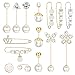 KALVICA 15 Pièces Broche Perle Broches pour Femme Épingles De Sûret Vetement Châ Le Pull Robes Broche Femme Filles
