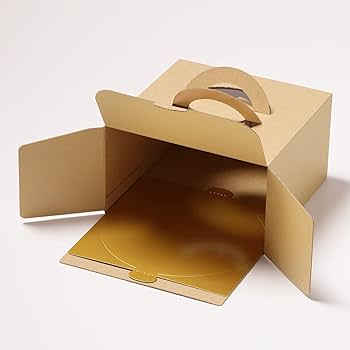 【ケーキ箱（デコ箱）＆トレー】８号10セット　7号30セット　透明バッグ30枚 Amazon.co.jp: ハコマルシェ エコクラフトデコ箱 ケーキ箱 ケーキ