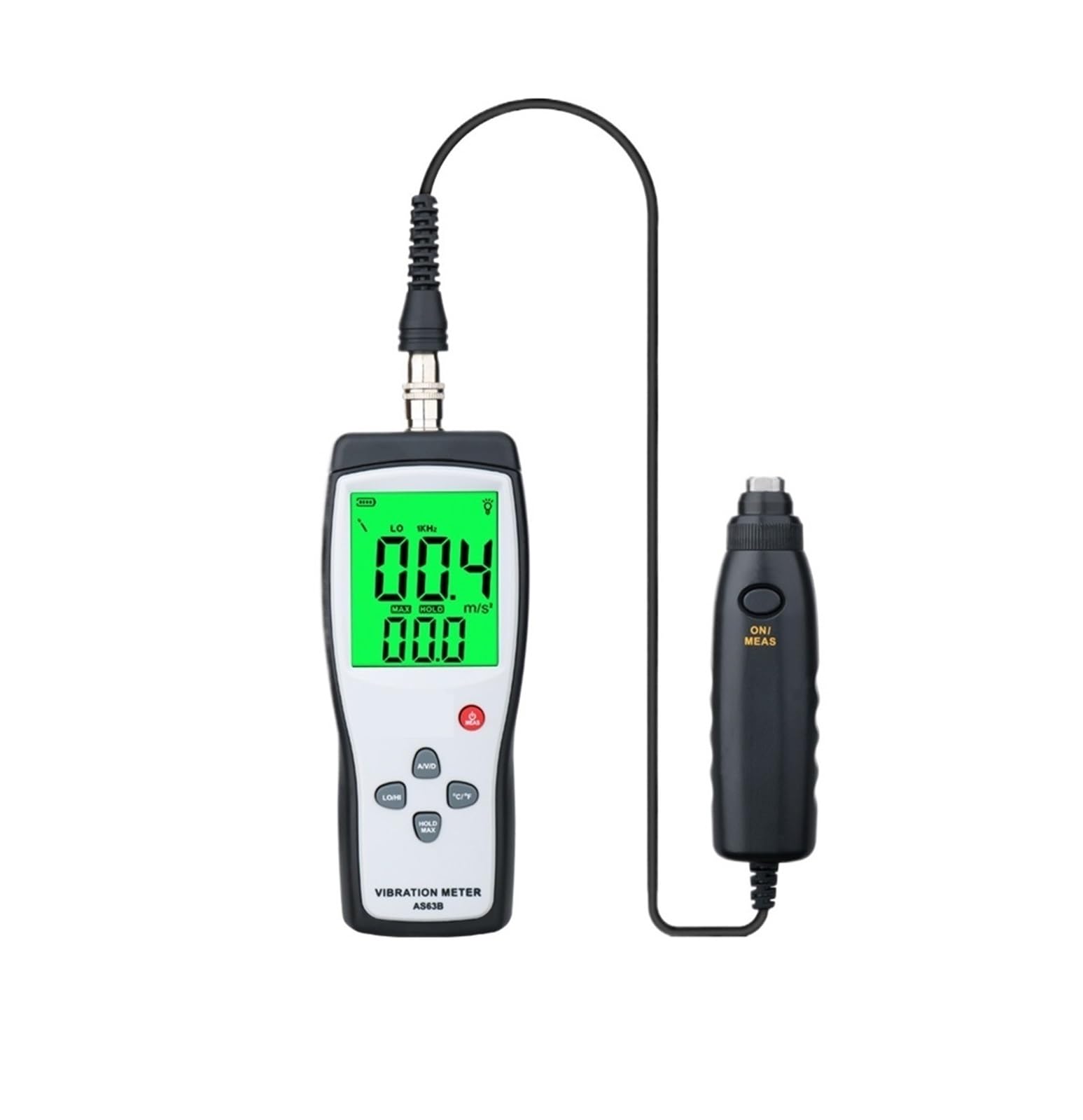 Vibrationsmesser, Digitales Vibrationsmessgerät 10 Hz ~ 1 kHz 0, 199,9 mt/s Präzisions-AS63B-Vibrationsmessgerät Tester Gau Analyzer