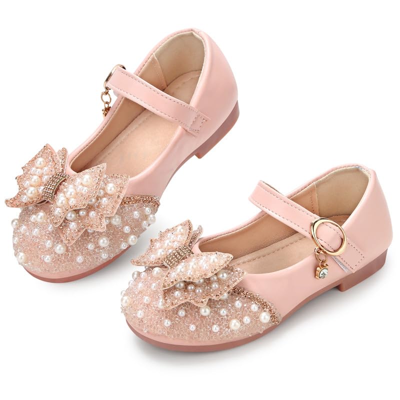 Toddler Girls Mary Jane Princess Ballet Flats Shoes School Party Dress Shoes2
