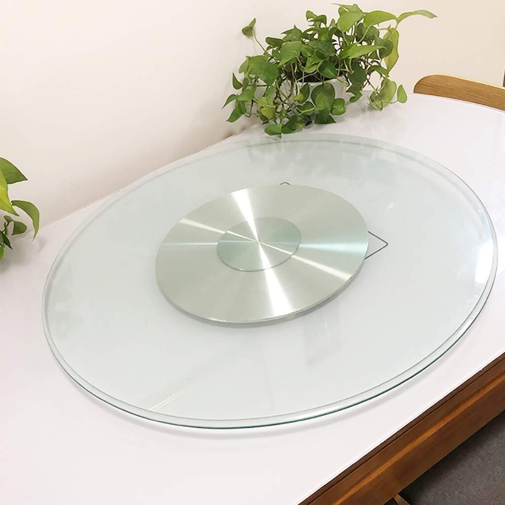 Piatto girevole Lazy susan,Lazy susan Vassoio Girevole Con cuscinetti silenziosi,Vassoio Girevole in Vetro adatto per cene di famiglia e banchetti / 70cm(28inch) / 70cm(28inch)