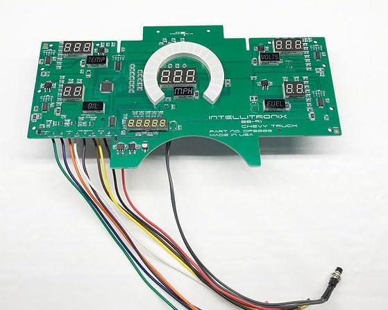 Miniatura 4 de Intellitronix DP6005B Panel de Medidor Digital LED 1988-1991 Chevy Truck Royal Blue