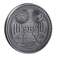 YES/NO Briefentscheidungsmünze, Ja Nein Herausforderung Münzverzierungen Entscheidungsträger Münze