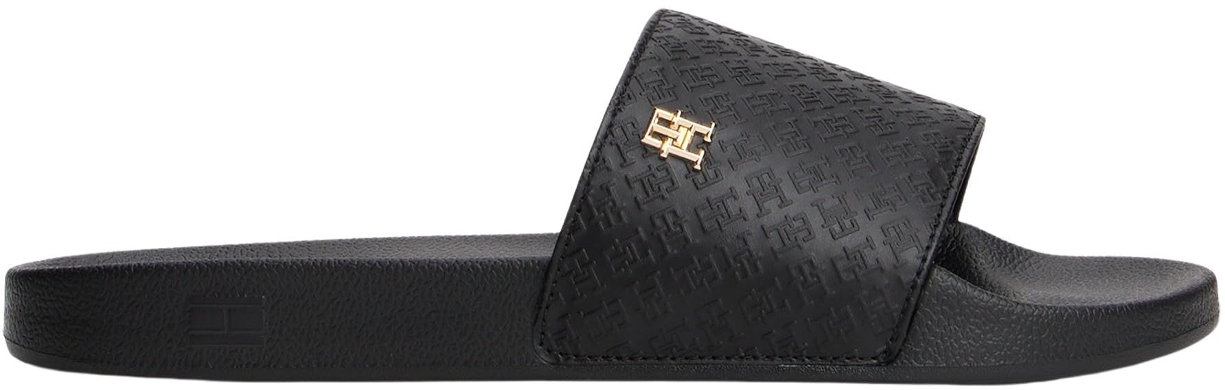 Tommy Hilfiger Damen Badeschuhe Pool Slide mit Monogramm-Muster