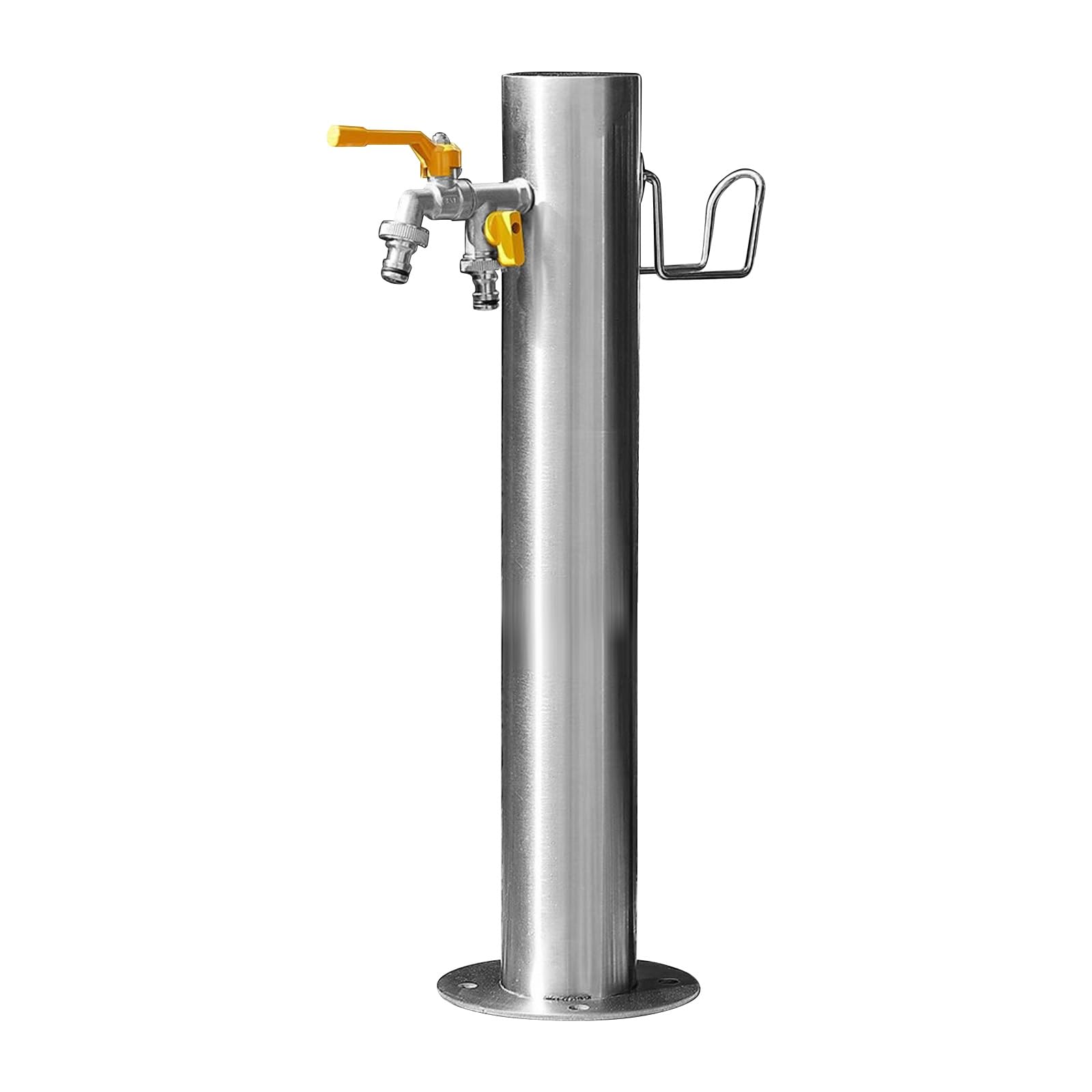 Wassersäule Garten Wasserzapfsäule Edelstahl Frostsicherer Außenwasserhahn Wasserzapfstelle Auslaufhahn Wasserentnahmestelle(86cm/34in)