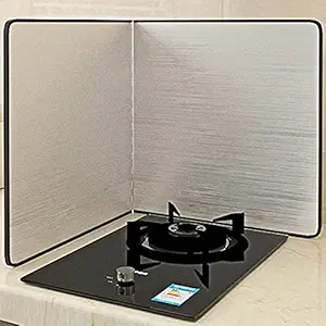 Foldable Oil Splash Guard, Splatter Screens, Kitchen Non-stick Splash Guard Kitchen Clean Spill Resistant Gas Cooker Guardkitchen foil Splatter Screens, (3030cm)