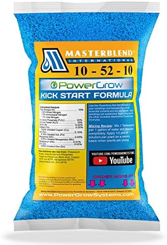 MASTERBLEND Kick Starter Formula 10-52-10 by PowerGrow Systems (1 Pound Bag)