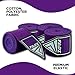 Fadi Sports Elastic 180 inch Boxing Handwraps | Mexican Style 4.5m Inner Boxing Gloves Martial Arts Wraps for Men & Women - Ideal for Boxing, MMA, Kickboxing, Muay Thai (Blue) (Purple, 180