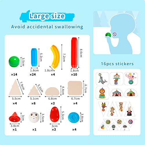 Tokblok Magnetic Building Blocks Sticks Toys, Magnetic Balls And Rods Set And Magnetic Fishing Games For Kids Preschool Learning Educational Toys #TOP3