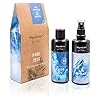 AllgäuQuelle® Bio Geschenk-Set FREI ZEIT mit 100% Bio-Öle Atemwohl | 1x Bio AirSpray 100ml + 1x Bio-Badeöl 100ml | Duft-Set naturrein und biologisch mit Eukalyptus, Salbei, Minze und Cajeput