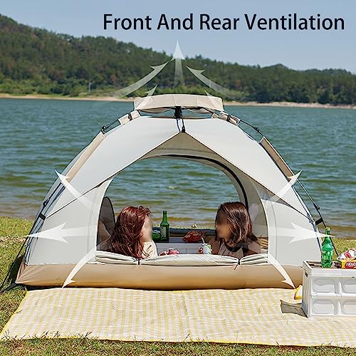Carpa de campamento para 3-4 personas, impermeable y cortaviento miniatura 6