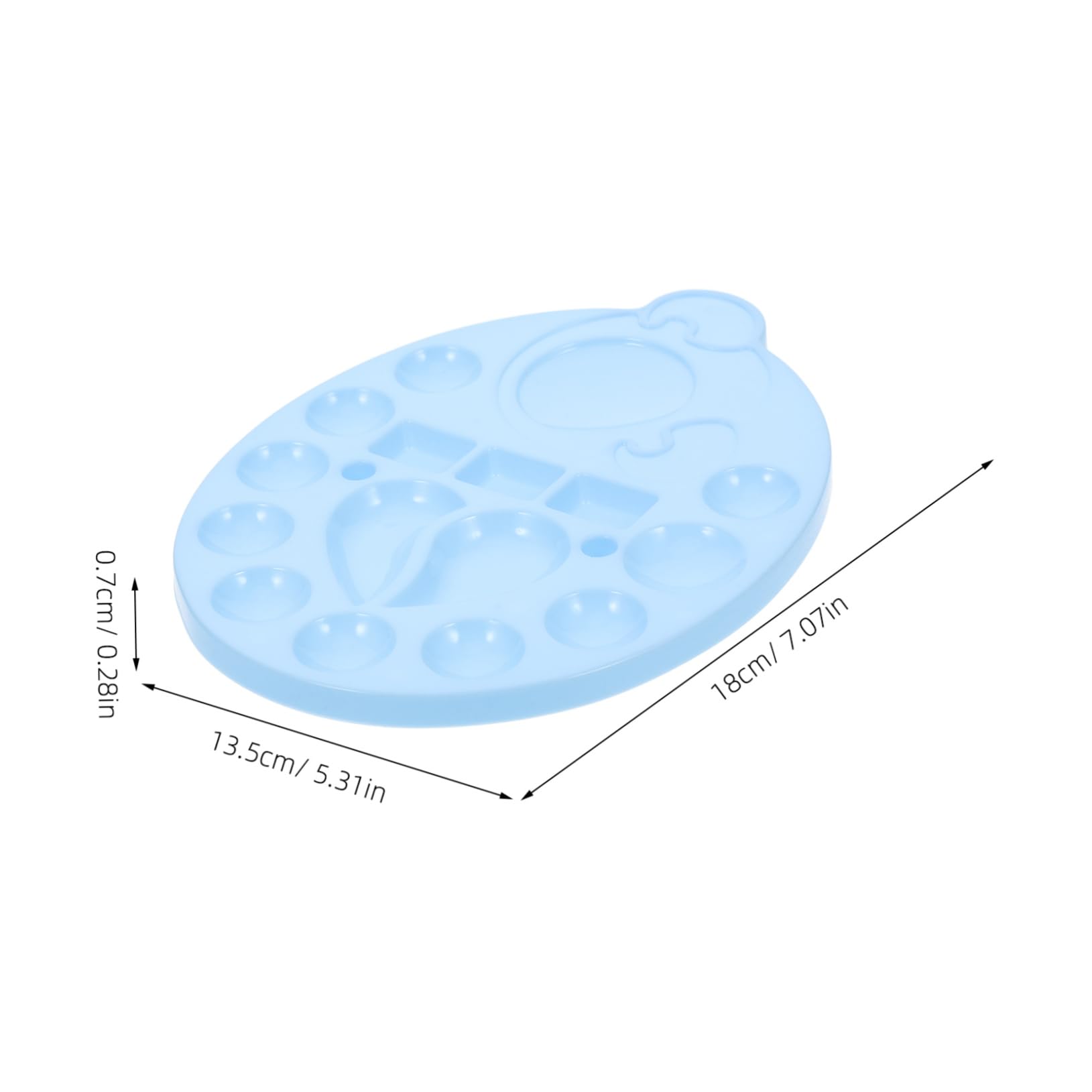 Housoutil 10pcs Cartoon Sheep Paint Lightweight Color Mixing Plates for Watercolor Pigment Portable Painting Supplies for Artists Students Cute Design for Easy Travel