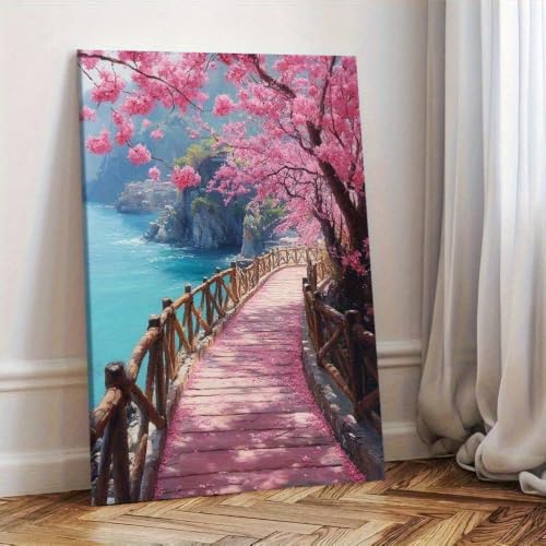 Tableau sur toile de haute qualité paysage marin rose - 5