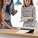 MUNBYN Mobiler Drucker Bluetooth Thermodrucker A4 203DPI Inkless Printer Kompatibel mit Android & iOS für Handy & Laptop, Unterstützt 210x297mm A4 Thermopapier, Tragbarer Drucker, ITP04, Schwarz
