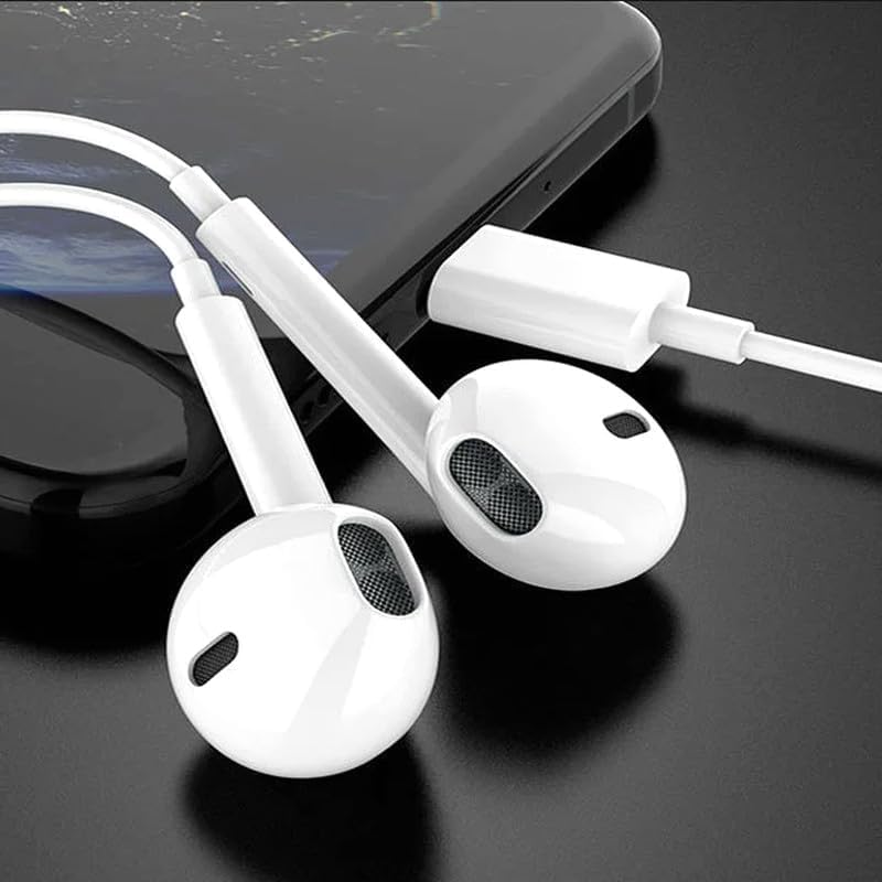 Alam Original USB C Headphones Wired Type-C in Ear Earbuds Only ForI-Phone 15/15 Plus/15 Pero/15 Pero Max Wired Earphones Noise Isolation Deep Bass Stereo Sound Headset with Mic Headphones for Ipad1 1
