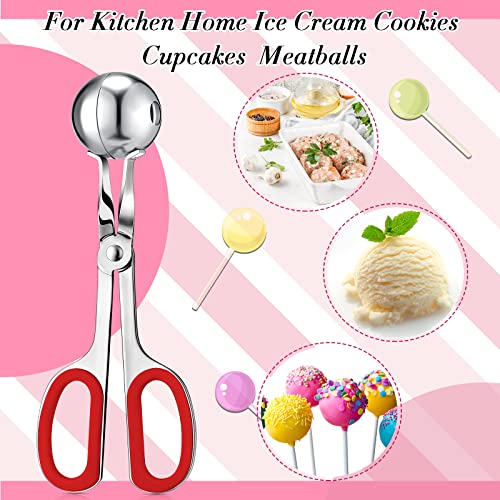 Lollipop Cake Pop Treat Bag Set, Including 100 Parcel Bags 100 Papery Treat Sticks Metallic Twist Ties And Meat Baller With Handles, Cake Pops Making Tools For Candies, Chocolates And Cookies #TOP3