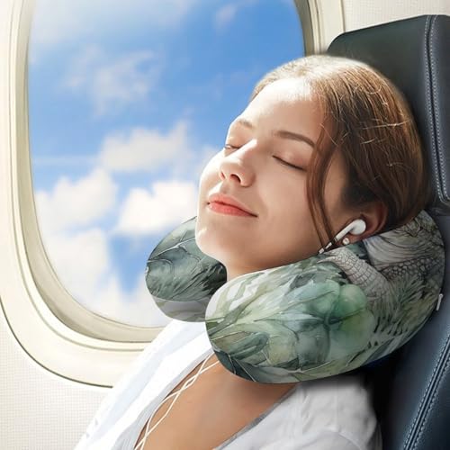 Almohada de viaje espuma viscoelástica talla única miniatura 3