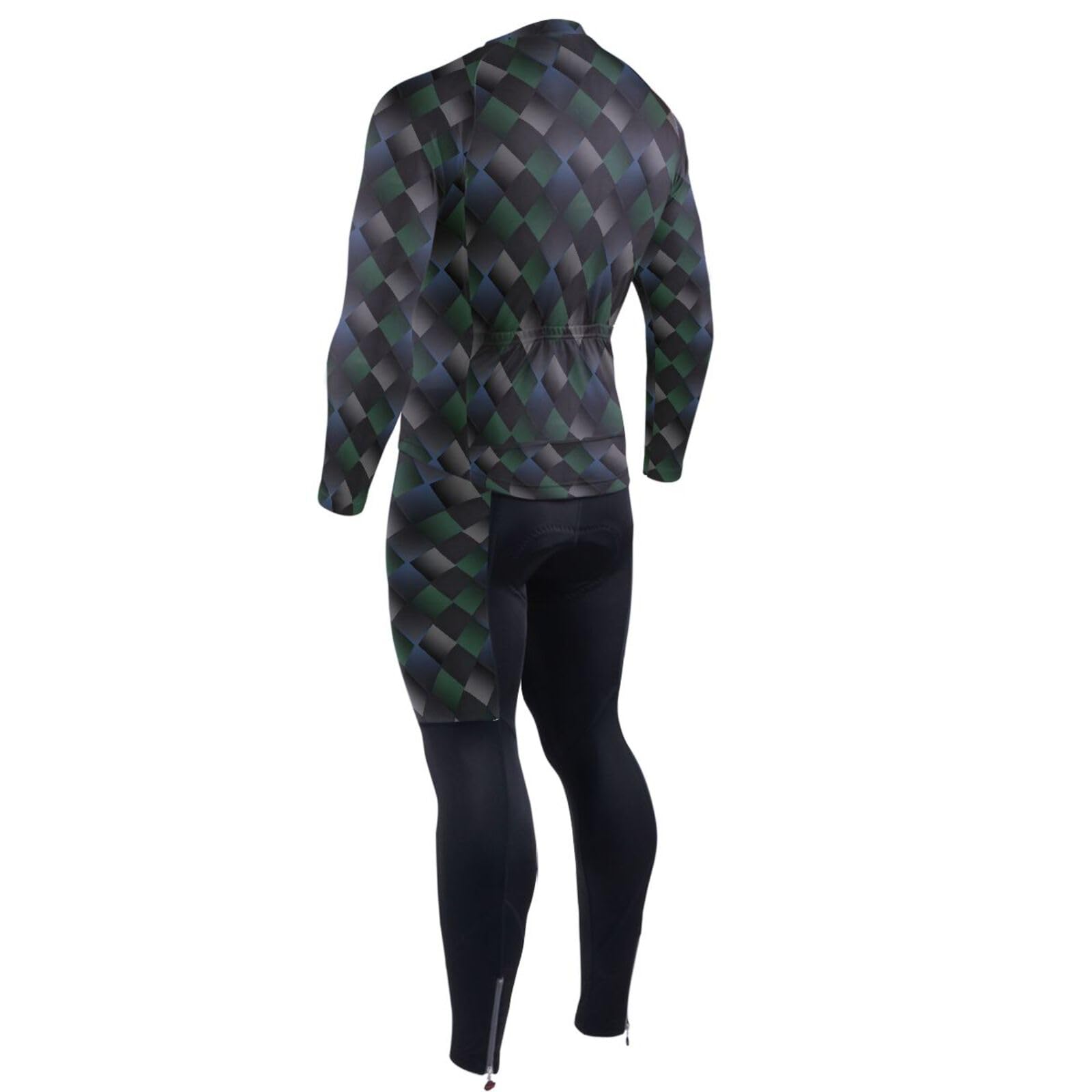 Radtrikot für kaltes Wetter, mit Taschen, Windbreaker, langärmelig, 3D-gepolstert