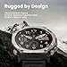 Amazfit T-Rex Ultra 2 Dual-Band GPS Outdoor Smart Watch, 51mm Ti Body, 1.5" Sapphire AMOLED Display, Flashlight, 30 Days of Battery, Offline Maps, 10 ATM, 180+ Sports Mode for Android & iPhone, Black