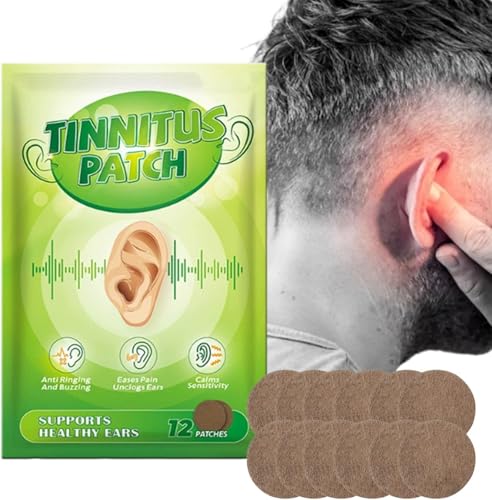 Mesayra Natural Tinnitus Relief Patches for Ringing Ears - Herbal Formula to Improve Hearing & Boost Blood Circulation 48 Patches Day & Night
