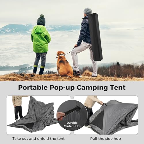 Tienda de campaña pop-up para camping para 2-3 personas miniatura 6