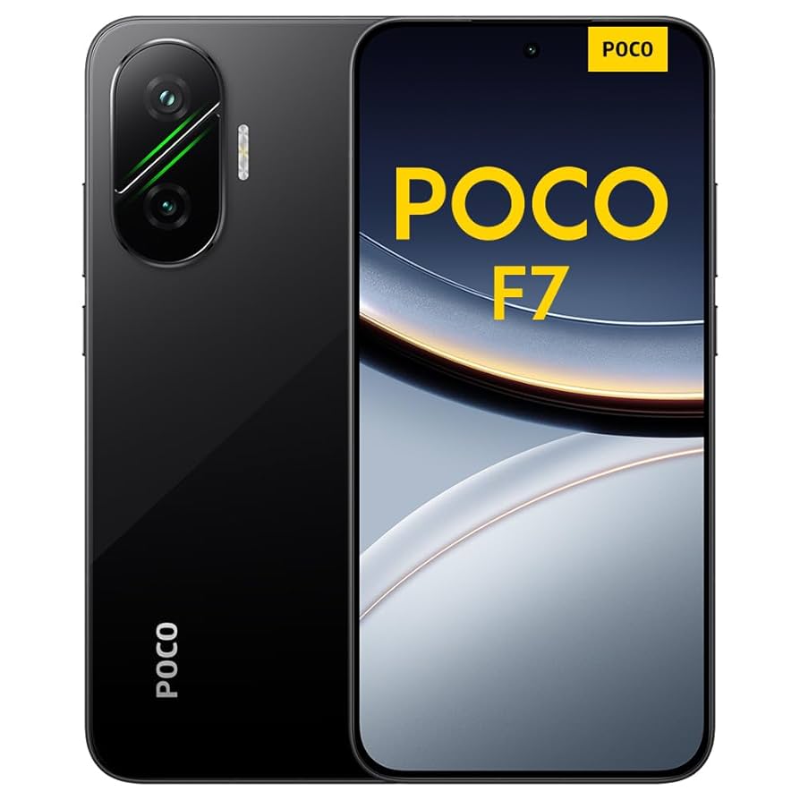 POCO F7 Smartphone, 12+256GB, Black, Flagship Snapdragon® 8s