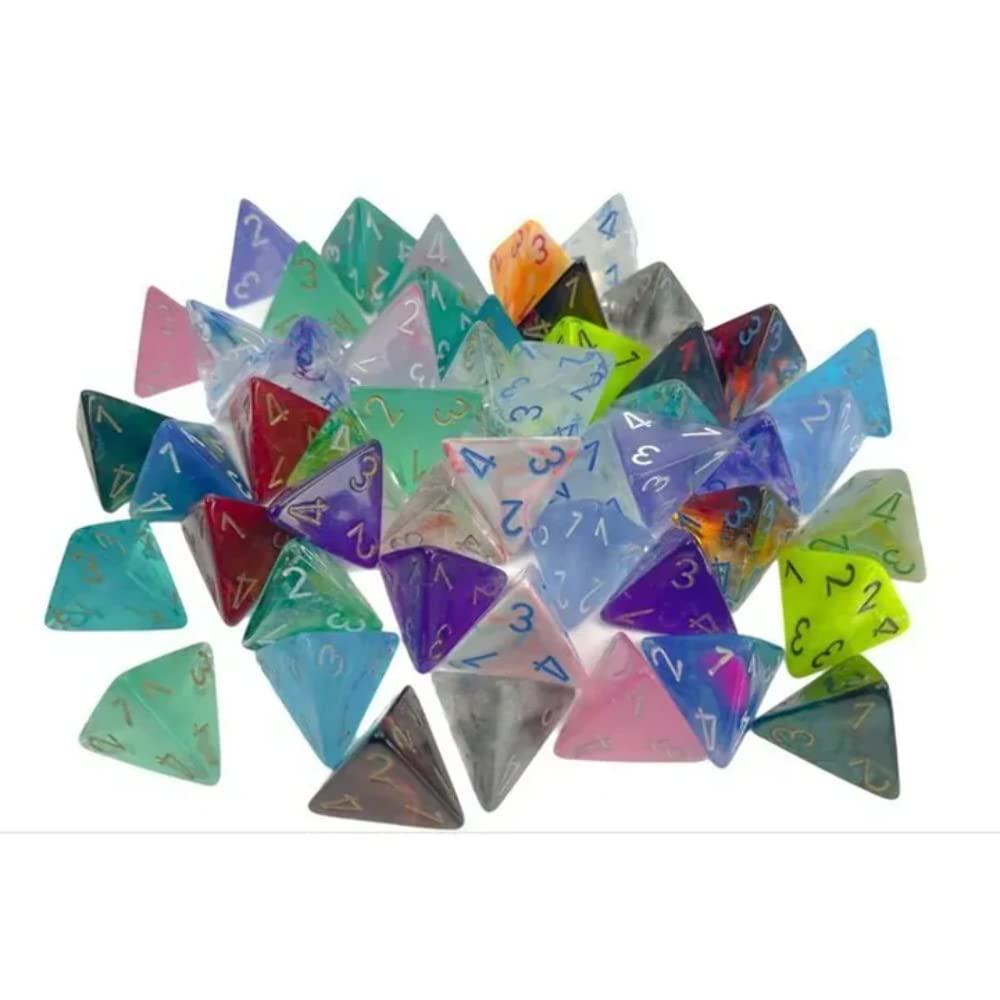 Amazon | Chessex Signature D4 Assorted Bag of 50 Dice | ダイス