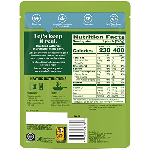 Seeds Of Change PP-GRCE36664 Organic Brown Basmati Rice thumb #1