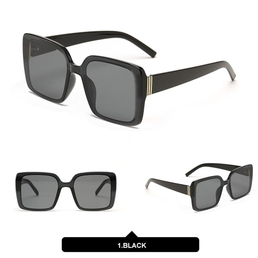 Retro kwadratowe okulary przeciwsłoneczne damskie Oversize męskie okulary przeciwsłoneczne Vintage UV400