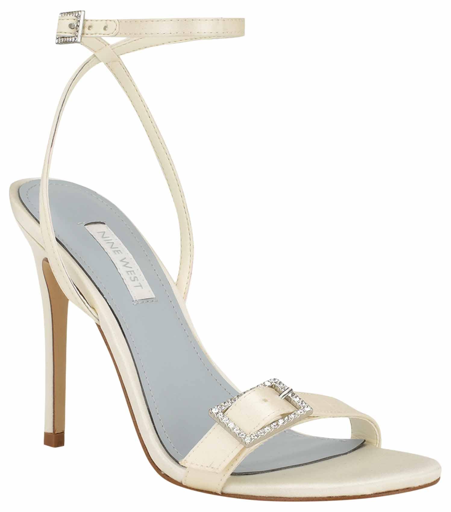 Nine West Womens WN Moras 3 Rhinestone Embellished Ankle Strap