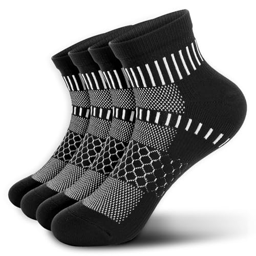 IRAMY Ankle Compression Socks 2 Pairs Moisture-Wicking